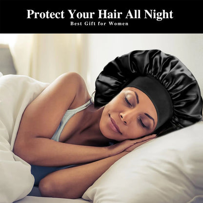 Bonnet de Cheveux en Satin pour Dormir – Soin Capillaire Doux & Élégant