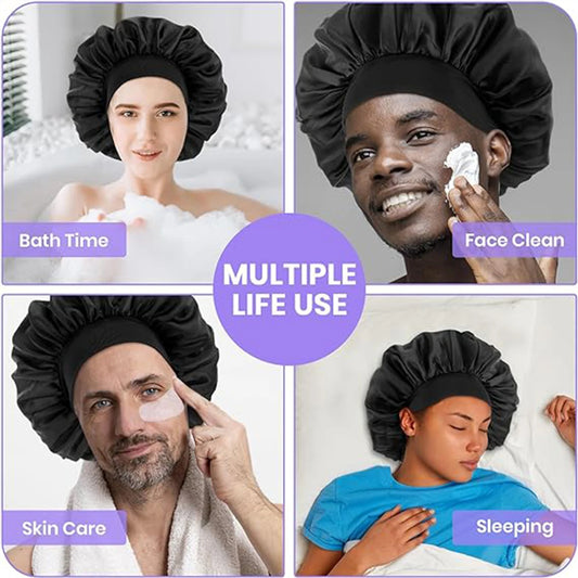 Bonnet de Cheveux en Satin pour Dormir – Soin Capillaire Doux & Élégant