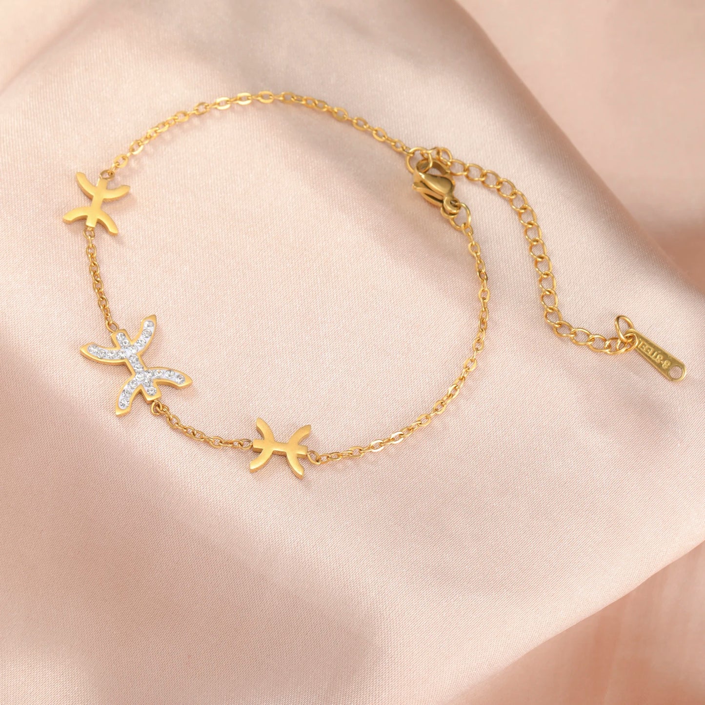 Bracelet Berbère Africain en Acier Inoxydable – Talisman en Zircon | Unisexe