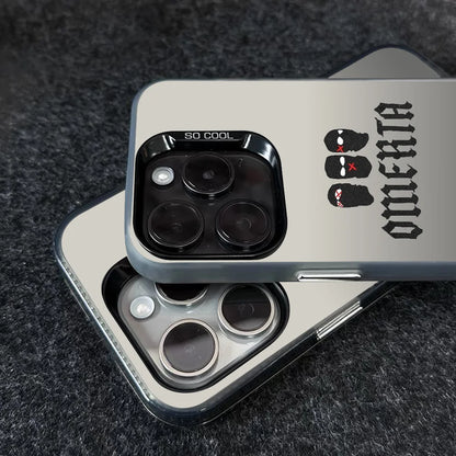 Coque de téléphone, couleur argent pour iPhone 16 15 14 13 12 11 Pro Max Plus