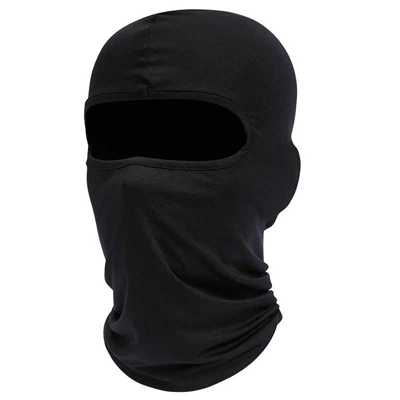 Cagoule noire pour homme, masque intégral