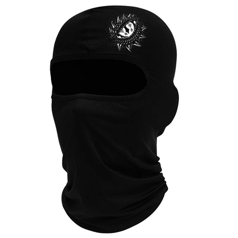 Cagoule noire pour homme, masque intégral