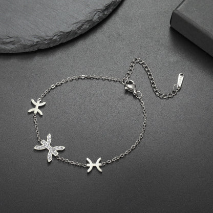 Bracelet Berbère Africain en Acier Inoxydable – Talisman en Zircon | Unisexe