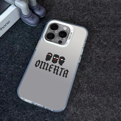 Coque de téléphone, couleur argent pour iPhone 16 15 14 13 12 11 Pro Max Plus