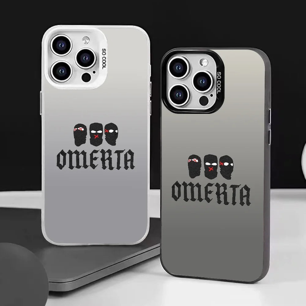 Coque de téléphone, couleur argent pour iPhone 16 15 14 13 12 11 Pro Max Plus